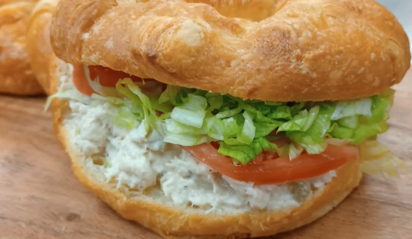 Chicken salad croissant sandwich from Laila’s Place in Newberry, SC