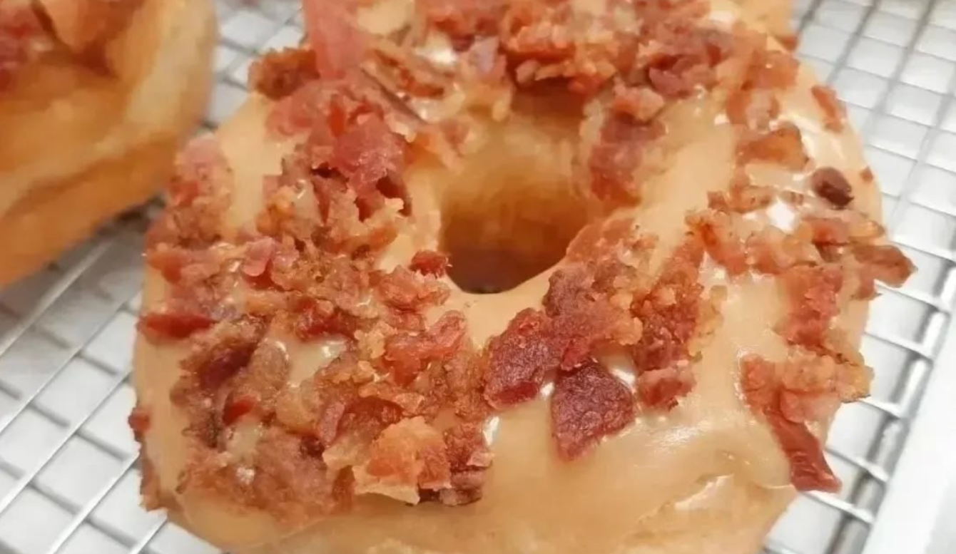 Maple bacon donut from Laila’s Place in Newberry, SC