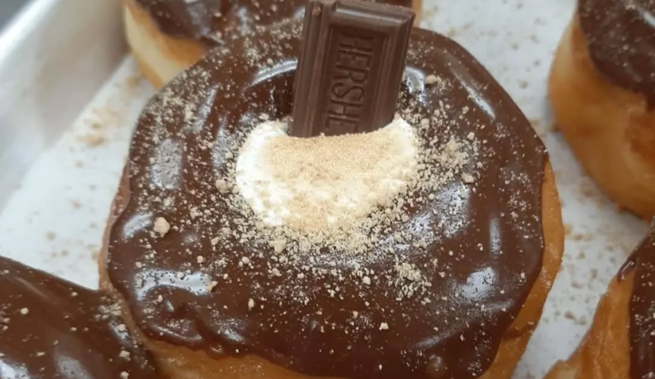 S’mores donut with chocolate glaze, marshmallow, graham cracker crumbs, and Hershey’s chocolate from Laila’s Place in Newberry, SC